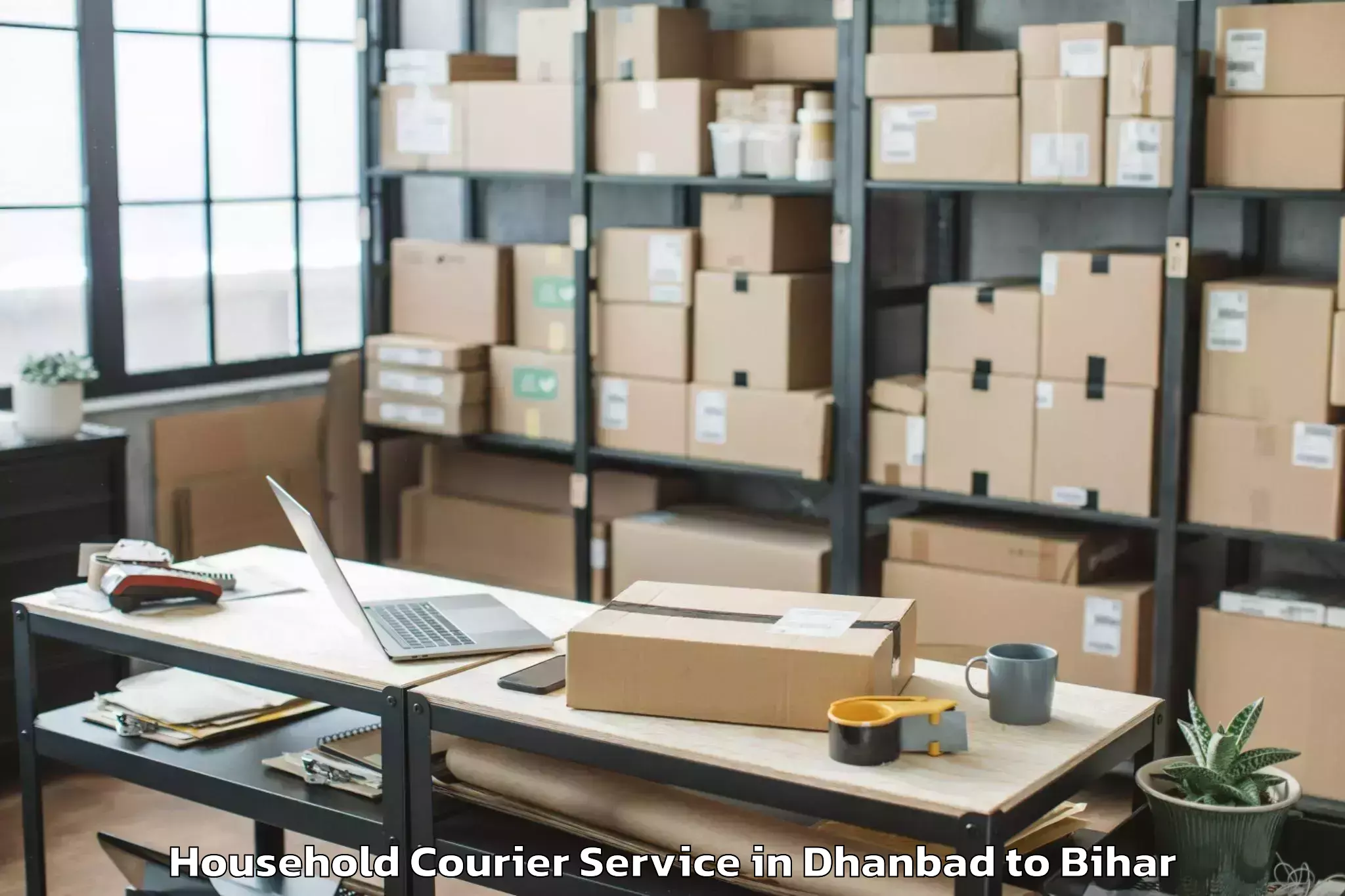 Top Dhanbad to Khodaganj Household Courier Available